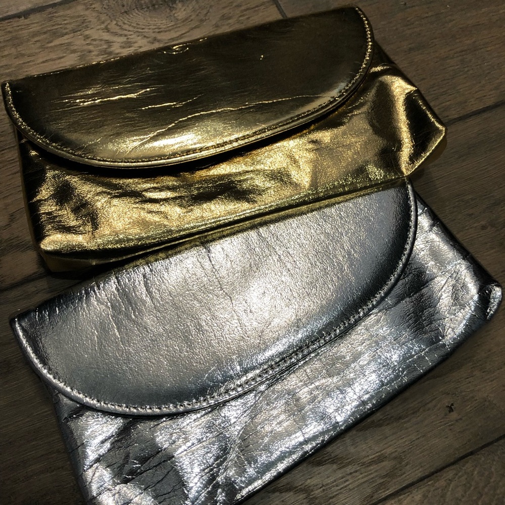 Silver and gold evening purses